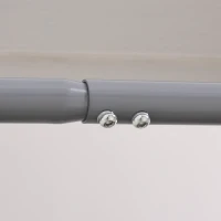 HOMCOM Pull-Up Bar for Doorway, Home Fitness Door Horizontal Push up Bar for Indoor Gym Upper Body Workout, Grey(m-9)