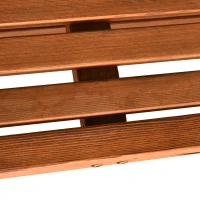 Outsunny Hollywoodschaukel Gartenschaukel, inkl. Sonnendach, wetterbeständig, 235 cm x 128 cm x 180 cm, Grün + Natur(m-9)