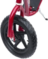 HOMCOM Trottinette patinette Enfants à partir de 5 Ans pneus 30 cm Guidon réglable poignée Frein et béquille Acier Rouge(m-8)