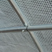 Outsunny Gewächshaus 595x300x200cm Foliengewächshaus Tomatenhaus mit Tür, Fenster, Folientunnel aus verzinktem Stahl, Pflanztunnel, Treibhaus inkl. Erdanker Seilen, Gartentunnel, Weiß(m-12)