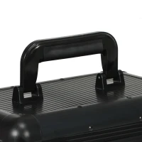 SPORTNOW Set Poker con 600 Fiches per 12 Giocatori con Valigetta, 2 Mazzi di Carte e Tappetino, Nero(m-8)