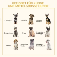 PawHut Hundebett Hundekorb Hundesofa Katzenbett mit Kissen Katzensofa Hundekörbchen für kleine Hunde Rattan Grau 75 x 75 x 20 cm(m-7)