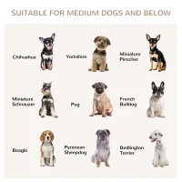 PawHut Dog Cage Side Table, with Cushion, for Small and Medium Dogs(m-4)
