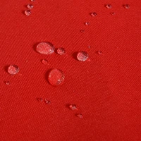 Outsunny Parasol de jardin extérieur Parasol rectangulaire inclinable bois polyester haute densité 2L x 1,5l x 2,3H m rouge(m-7)