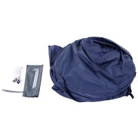 Outsunny Tente de douche pop-up tente de toilette pliable et portable anti-UV sac de transport inclus pour plage, pêche, randonnée, bain, l'extérieur, bleu marine(m-8)