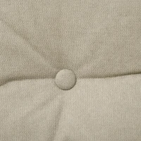 HOMCOM Upholstered Recliner Armchair with Footstool Set, Modern Button Tufted Accent Chair with Adjustable Backrest, Cushions, Wood Legs and Side Pockets for Living Room, Bedroom, Home Study, Beige(m-9)