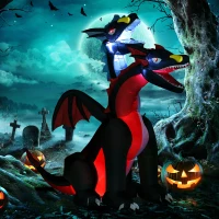 HOMCOM 7FT Tall Halloween Inflatable Dragon with 2 Heads and LED Lights, Blow Up Halloween Party Decoration for Indoor Outdoor Yard Lawn Garden(m-10)