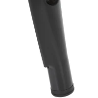 HOMCOM Lot de 4 tabourets de Bar Empilable Chaise de Bar Industriel avec Repose-Pied Hauteur d'Assise 76 cm, cadre en métal, style rétro, pour salle à manger, balcon, bistrot ou bar, Noir(m-13)