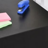 Vinsetto Lockable Cabinet, Rolling Filing Cabinet with 3 Drawers, Steel Office Drawer Unit for A4, Letter, Legal Sized Files(m-9)