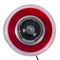 HOMCOM Macchina per Zucchero Filato in PP, Acciaio Inox e Alluminio 450W 27 x 26 x 18cm Rosso(m-7)