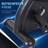 HOMCOM Mini Heimtrainer Arm-und Beintrainer Pedaltrainer für Senioren mit LCD-Display verstellbarer Widerstand Fitnessbike Hometrainer für Zuhause Heim Büro 35 x 40 x 31 cm Schwarz(m-6)