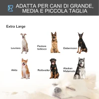 PawHut Kennel Gabbia per Cani Pieghevole a Doppia Porta con Blocco, Box per Cani con 4 Ruote con Freno e Fondo Rimovibile, 125x76x81cm, Grigio Scuro(m-8)