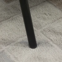 HOMCOM Einzelsessel Polstersessel Sessel Sitzmöbel Samtoptik Retrodesign Metall Schaumstoff Grau+Schwarz 59 x 75 x 77 cm(m-6)