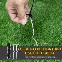 HOMCOM Babbo Natale Gonfiabile luminoso a LED in Poliestere 70 x 45 x 120cm con Ventilatore Rosso(m-7)