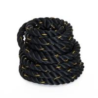 HOMCOM Battle Rope Forza Fitness Corda Fune da Allenamento (Ф38mm) Lunghezza 9m(m-9)