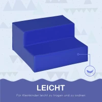 HOMCOM 4 TLG. Schaumstoff Bausteine Kinder Softbausteine klettern Bauklötze Weiche Riesenbausteine Bauspielzeug Grossbausteine Schaumstoffblöcke Spielbausteine für Baby & Kleinkinder Mehrfarbig(m-7)