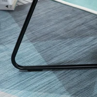 HOMCOM Poltrona in Velluto Stile Nordico Senza Braccioli con Base in Metallo Incrociata, 55x69x68cm, Verde(m-9)