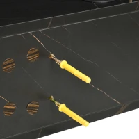 HOMCOM Floating TV Unit Stand for TVs up to 40", Wall Mounted Media Console with Storage Shelf, Entertainment Center, Black(m-9)