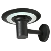 Outsunny Gartenlicht Gartenbeleuchtung Outdoor-Beleuchtung, wetterbeständig,  25 cm x 23,5 cm x 22 cm, Schwarz(m-10)