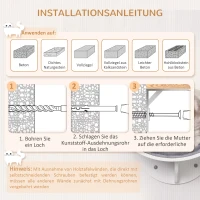 PawHut Katzenliege Katzen Wandliege Katzenbett Katzenregal Wandmontage Plüschauflage Grau 41 x 28 x 21 cm(m-5)