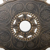 Outsunny Seven-Piece Cast Aluminium Garden Dining Set - Bronze Tone(m-8)