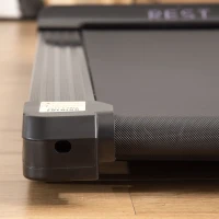 HOMCOM Indoor Walking Treadmill Exercise Walking Pad Machine for Home, Office, Fitness Studio, Training Room 1-6km/h Aerobic w/ LED Display & Remote Control, Black(m-9)