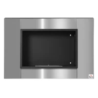 HOMCOM Ethanol-Kamin Bio-Ethanol-Brenner 0,9 L 3 Stdn. Brenndauer kein Rauch Edelstahl 80 x 14 x 54 cm(m-10)