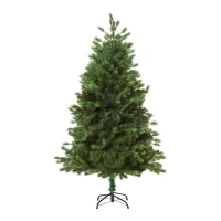 HOMCOM Albero di Natale Artificiale Gigante 150cm Realistico, Decorazione di Natale con 440 Rami, Base Pieghevole e Rimovibile(m-10)