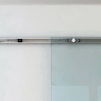 HOMCOM Glasschiebetür Schiebetür Glastür Zimmertür Mattglas 900 x 2050 mm(m-5)