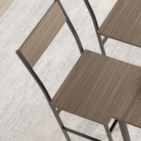 HOMCOM Four-Piece Dining Set, With Table, Chairs and Bench(m-9)