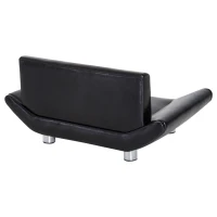 PawHut Haustiersofa Hundesafa Hundematte Hundebett Haustierbett Hunde Hundecouch Schwarz 71.5 x 44,5 x 35 cm(m-8)