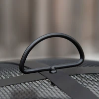 Outsunny 2-in-1 Feuerschale Feuerkorb Feuerstelle mit Funkenschutz Grillrost Garten BBQ Schwarz+Braun Ф78 x 60H cm(m-8)