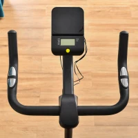 HOMCOM Cyclette da Casa Magnetica Professionale da Camera, Bicicletta Indoor in Acciaio e ABS con Sellino Regolabile, 102x50x120cm, Nero(m-9)