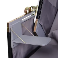 Outsunny Strandkorb für 2 Personen mit neigbarer Rücklehne Grau 118 x 79 x 150cm(m-8)