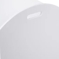 HOMCOM Baúl Infantil de Almacenaje Organizador de Juguetes con Tapa de Seguridad y Amplio Espacio 62x40x46,5 cm Blanco(m-8)