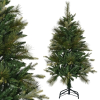HOMCOM Sapin arbre de Noël artificiel 120 cm 260 branches + support pied vert