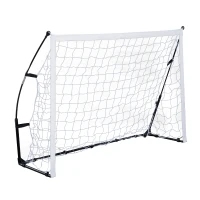 HOMCOM Cage de foot but de foot 183L x 50l x 122H cm portable avec sac de transport acier fibre verre filet PE(m-1)