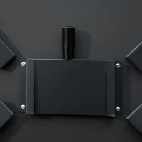 Barbecue gaz de Table transportable Pieds Pliables - 2 brûleurs 5 KW - Barbecue gaz de Camping - Grille de Cuisson, réceptacle Graisse, thermomètre - Acier de Qualité Alimentaire Noir(m-7)