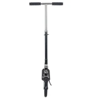 HOMCOM Kids Scooter Teenager Kick Scooter Foldable 4 Levels Adjustable Height with Rear Fender Brake for 7-14 Years(m-9)