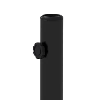 Outsunny Base per Ombrellone 25kg in Cemento e Plastica per Pali da 38-48mm, Ø54x46,5cm, Nero(m-9)