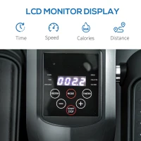 SPORTNOW Under Desk Electric Elliptical Machine for Home, Sit Down Pedal Exerciser for Seniors with 12 Programs, LCD Monitor, Compact with Remote Control & Non-Slip Pad(m-6)