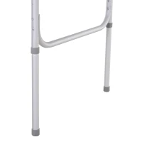 Outsunny Campingtisch höhenverstellbar Klapptisch mit Seittischplatte Klappbar Aluminium 120 x 60cm Naturholz(m-9)