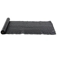 Outsunny Plasă pentru Mulcire Permeabilă și Anti-UV din Polipropilena, pentru Grădină și Curte, 100x1 m, Negru(m-10)