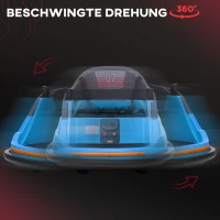 HOMCOM Elektro-Scooter für Kinder, 3 km/h, Lichter und Musik, Sicherheitsgurt, Blau(m-4)