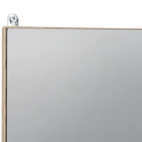 HOMCOM Armadietto Pensile per il Bagno Grigio e Rovere, 57 x 14.2 x 49.2cm(m-8)