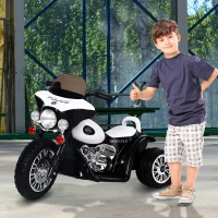 Homcom Moto Électrique pour Enfant en Métal Noir 110 x 41 x 67 cm(m-2)