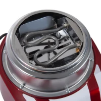 HOMCOM Candy Floss Machine for Kids & Adults, 550W  Retro Cotton Maker for Sugar or Candies,  Including 10 Candyfloss Sticks, Non-Slip Base, Red & White(m-9)