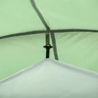 Outsunny Campingzelt für 2-3 Personen stabil wasserdicht Familienzelt mit Seitentür Fenster Packtasche, Zelt mit 2000mm Wassersäule Tunnelzelt Kuppelzelt für Camping Reise Trekking Garten, Dunkelgrün(m-8)