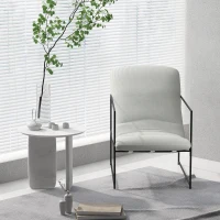 HOMCOM Sessel Relaxsessel, Sessel im Industriedesign, Metallrahmen, 65,5 cm x 106 cm x 94 cm(m-7)