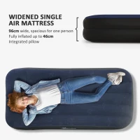Outsunny Single Air Bed with Built-in Electric Pump and Carry Bag(m-4)